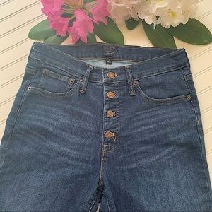 J CREW High-Rise Skinny Button Fly Jeans